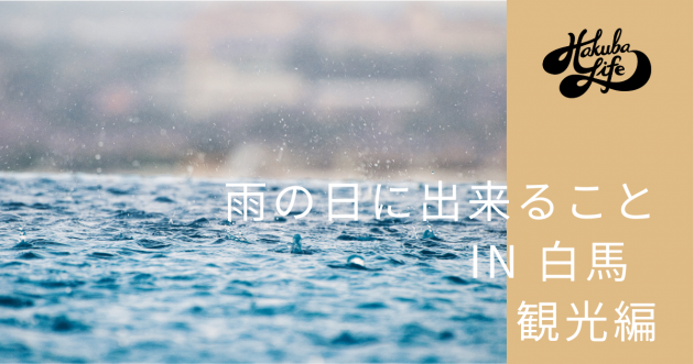 雨の日の白馬