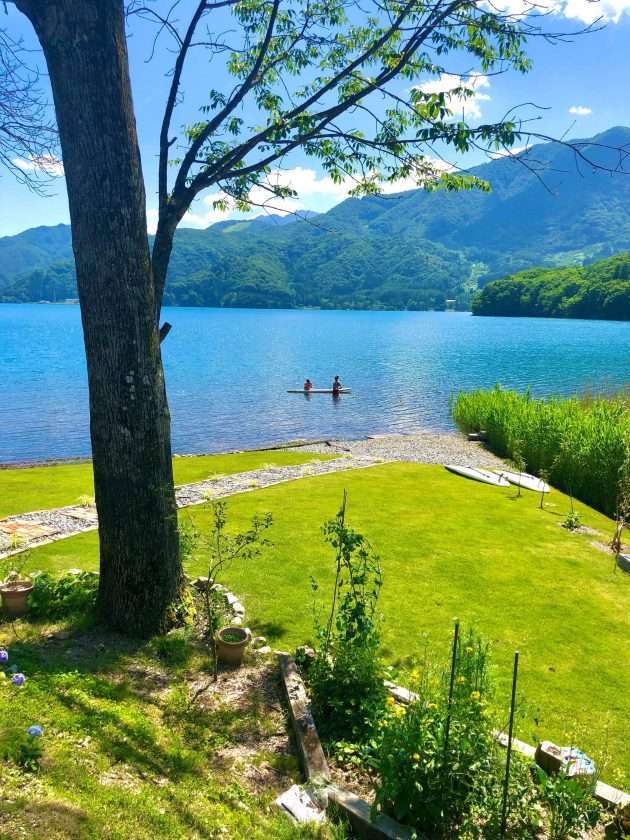Hakuba aokiko lake in spring
